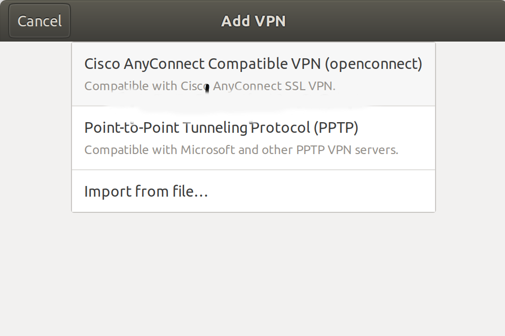 انتخاب Cisco AnyConnect Compatible VPN